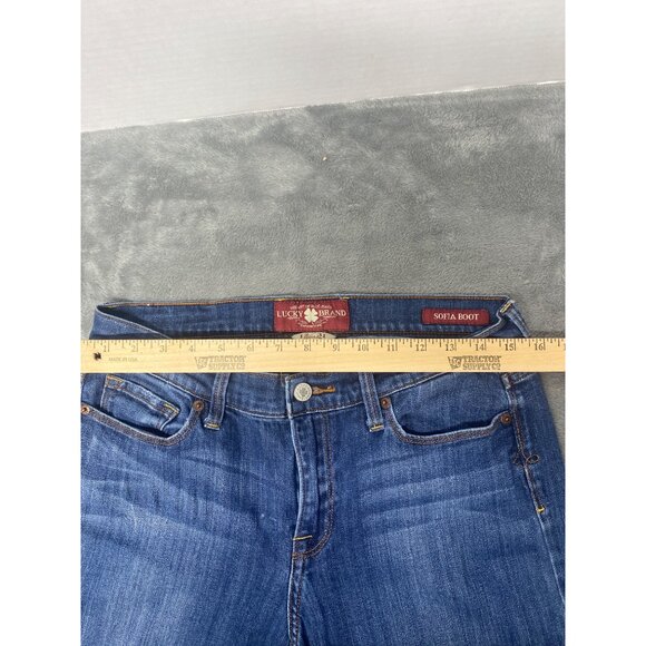 Lucky Brand SofiaWomens Sz12 Denim Blue Jeans Boot cut Western casual stretchy - Picture 5 of 9